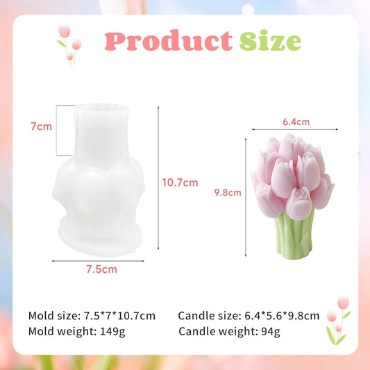 Tulips Candle Mould
