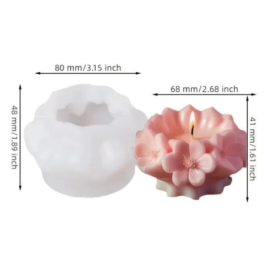 Flower Silicone Candle Mould