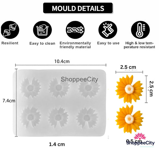 Daisy Flower Moulds - SMALL