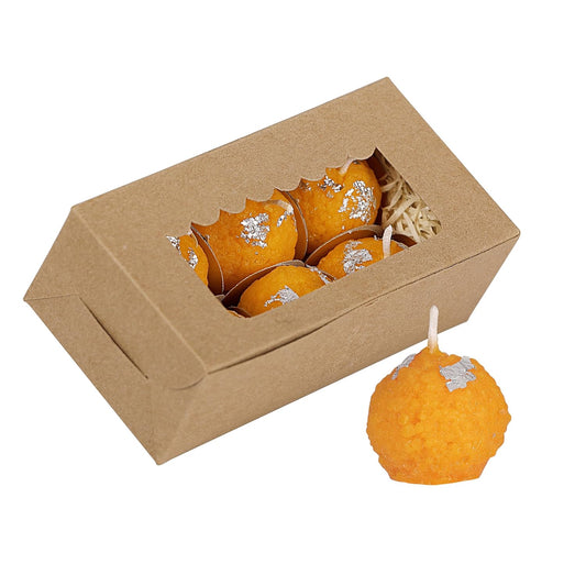 Premium Ladoo Candle - Set of 6