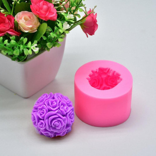 Rose Ball Candle Mould