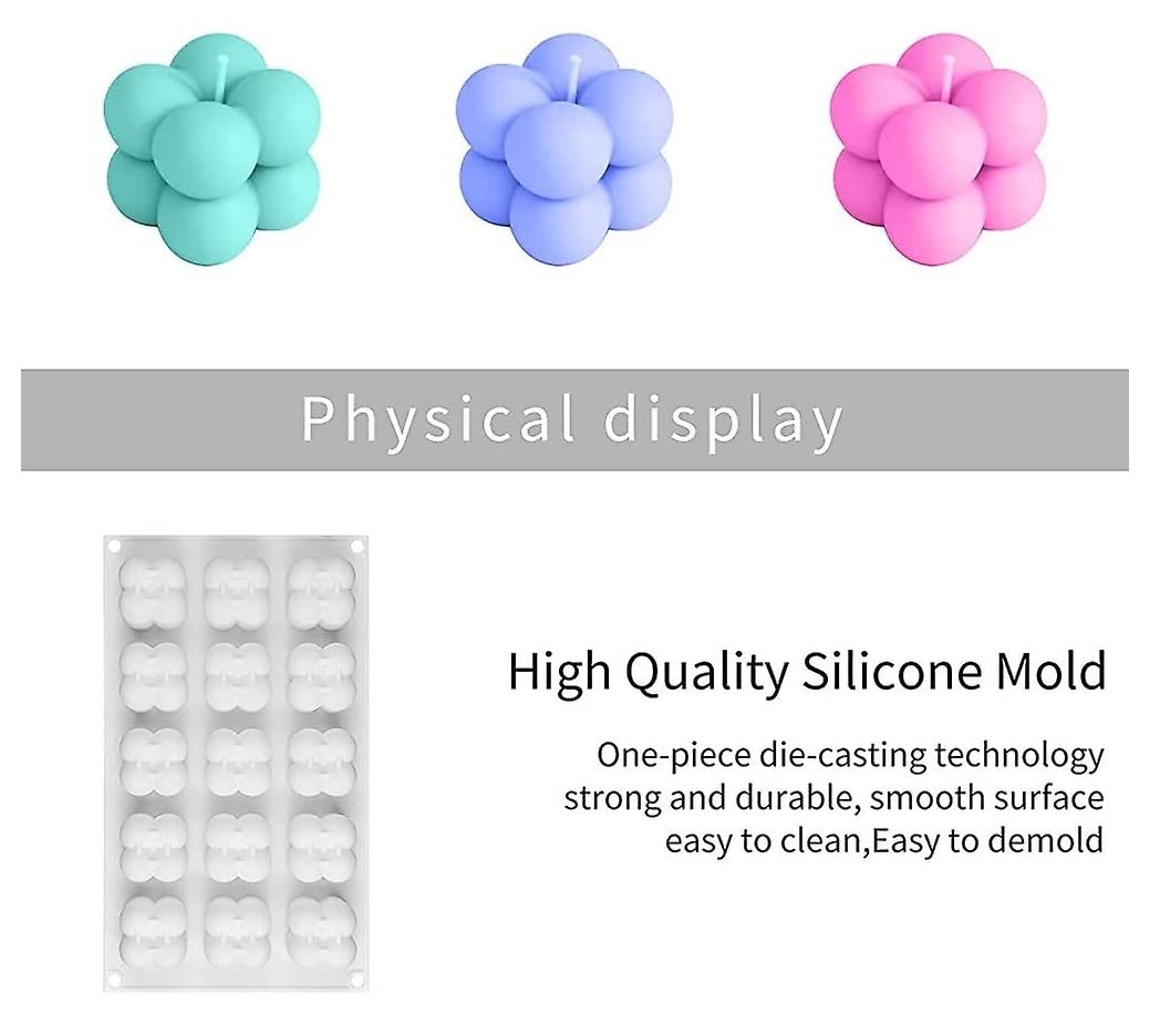 Bubble Cube Candle Mould -15 Cavity