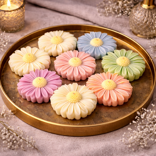 Daisy floating candles for wedding and event décor