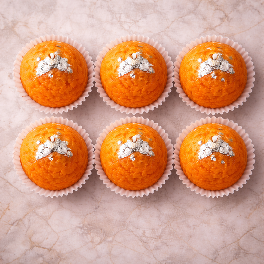 Kesari ladoo candles — traditional Indian festive candlelight