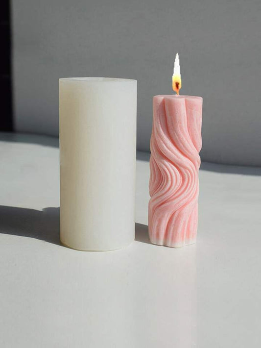 Wave Twisted Candle Mould