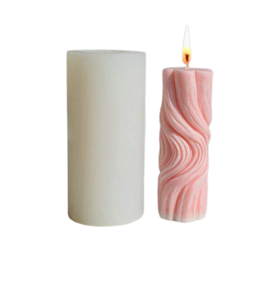 Wave Twisted Candle Mould