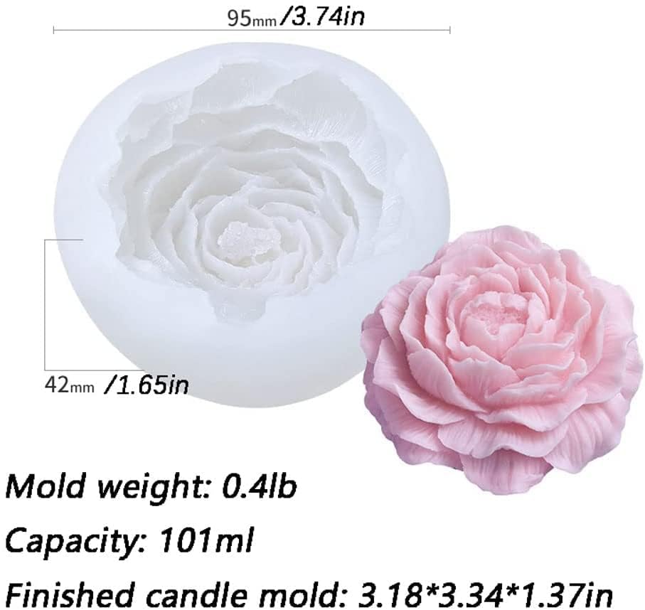 Peony Flower Shape Silicone Mold