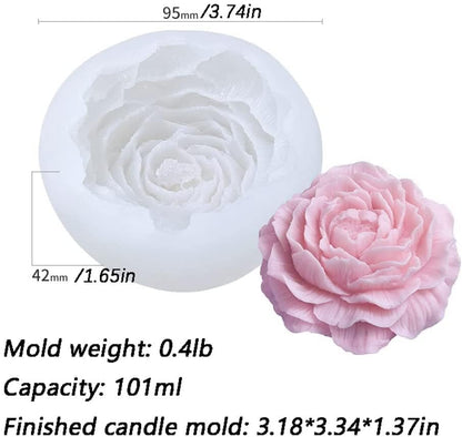 Peony Flower Shape Silicone Mold