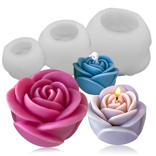 Rose Flower Silicone Candle Mold