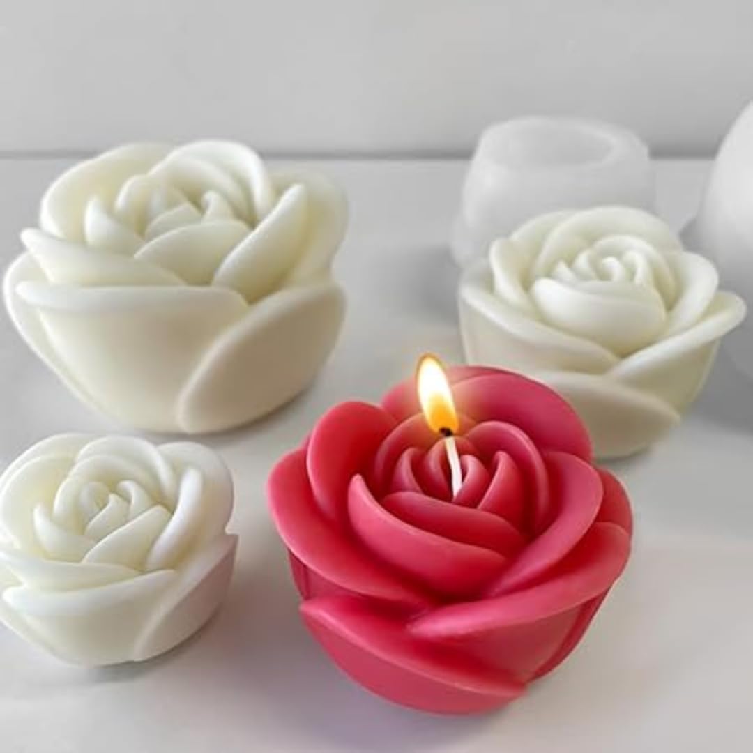 Rose Flower Silicone Candle Mold