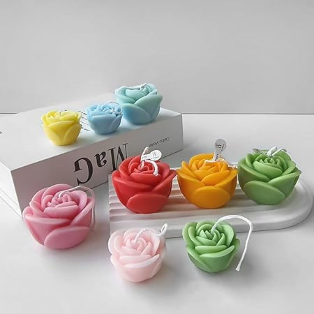 Rose Flower Silicone Candle Mold