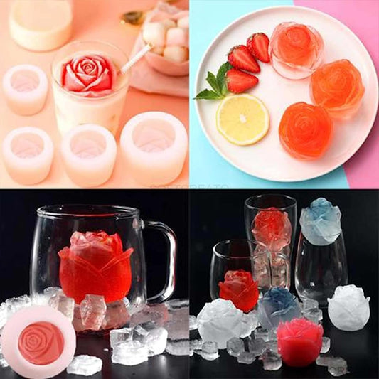 Silicone Rose Bud Flower Shape Candle Making Molds