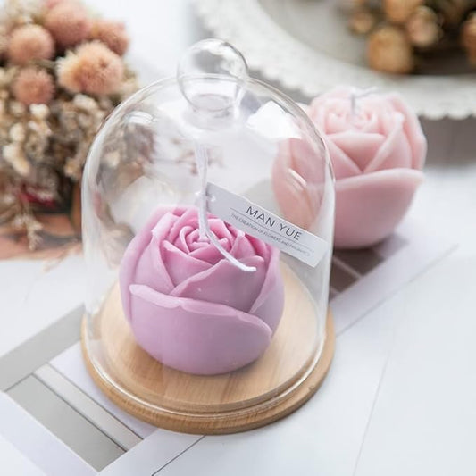 Silicone Rose Bud Flower Shape Candle Making Molds