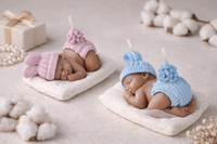 Newborn Baby Candle by Candleroma handmade baby shower gift candle
