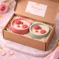 Candleroma Roselle Bloom Candle Duo for gifting and table styling