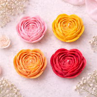 Blush Petal Candle Set of 4 by Candleroma additional floral candle image