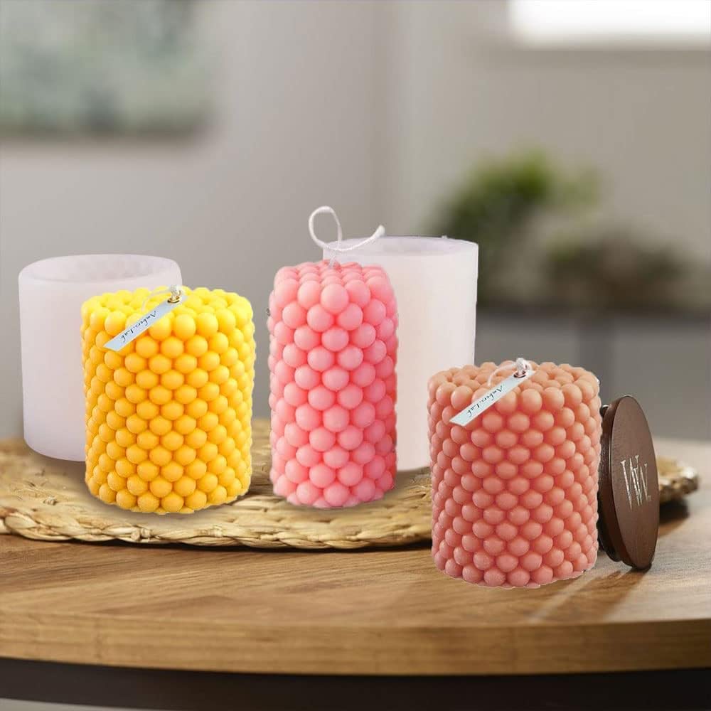Bubble Pillar Candle Mold