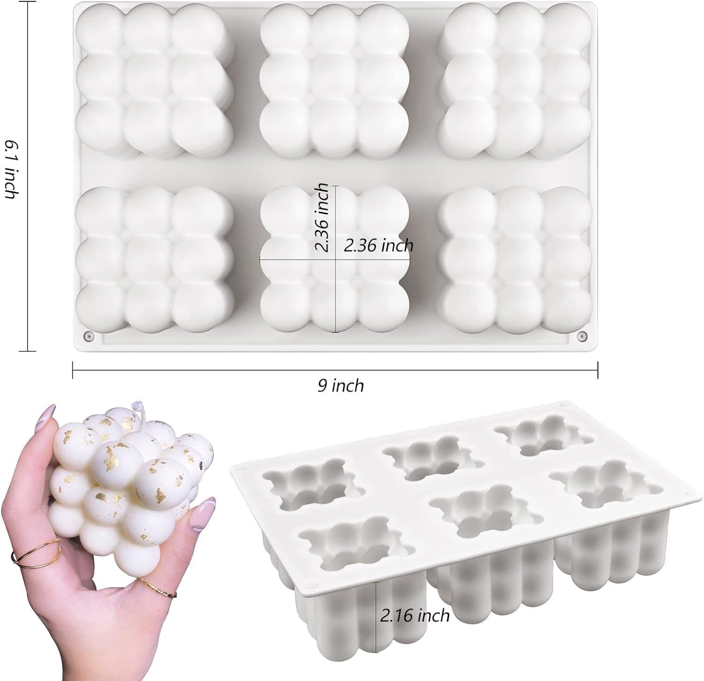 Bubble Mould - 6 Cavity