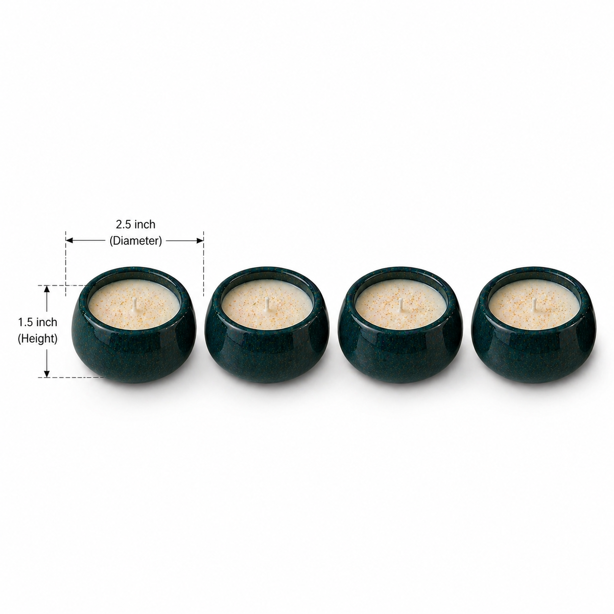 Handmade ceramic votive bowl candles by Candleroma for luxury home décor