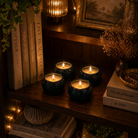 Ceramic Votive Bowl Candle Set of 4 handmade by Candleroma additional view