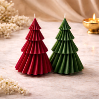 Evergreen Luxe Tree Candle Set of 2 by Candleroma handmade festive tree candles