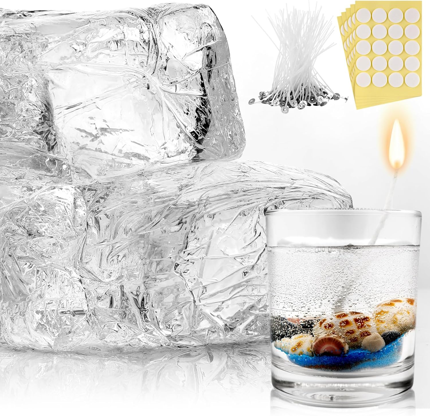 Premium Transparent Crystal Gel Wax for Candle Making