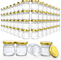 Glass Jar With Golden Lid