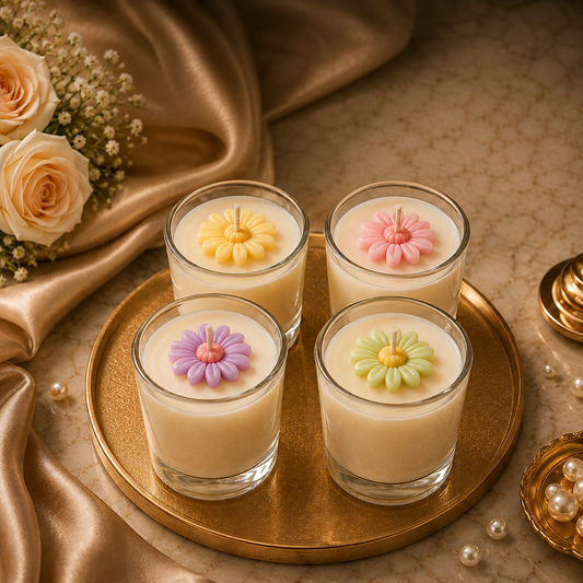 Aura Bloom Votive Candle - Pack of 4