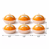 Handmade ladoo inspired candles by Candleroma for Diwali gifting