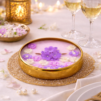 Lavender Blossom handmade urli candle by Candleroma additional view