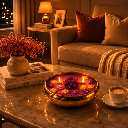 Lavender Blossom Urli Candle