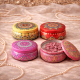 Mandala Art Tin Candle handmade decorative tin candle