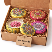 Candleroma Mandala Art Tin Candle for festive décor and relaxation