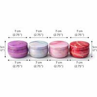 Handmade marble finish tin candles by Candleroma for luxury gifting