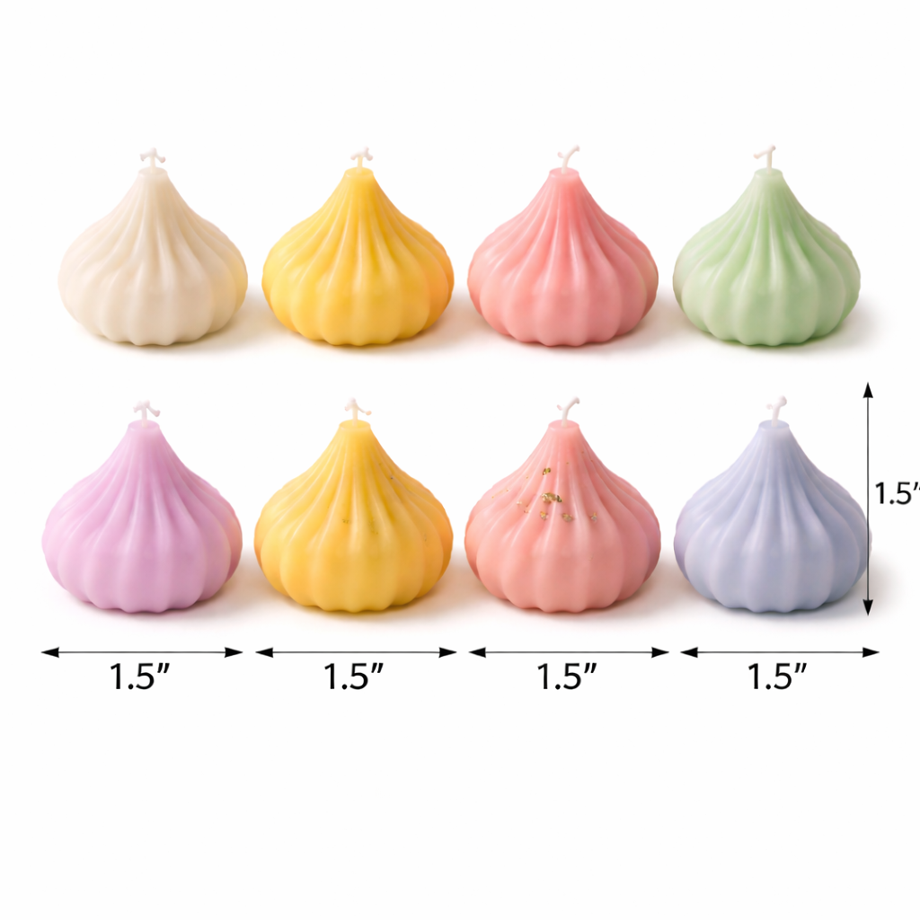 Handmade modak candles by Candleroma for Ganesh Chaturthi and Diwali décor