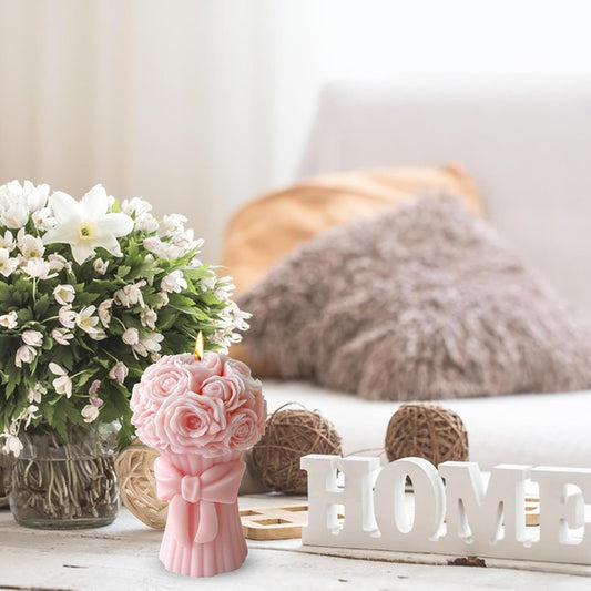 Rose Bouquet Silicone Candle Mould