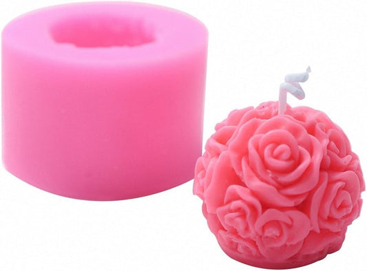 Rose Ball Candle Mould