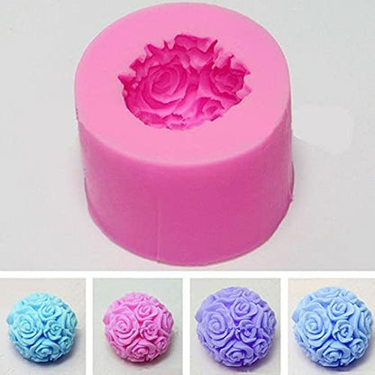 Rose Ball Candle Mould
