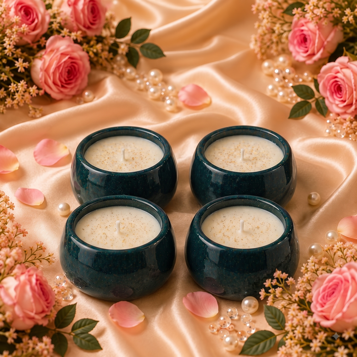 Ceramic Votive Bowl Candle - Pack of 2