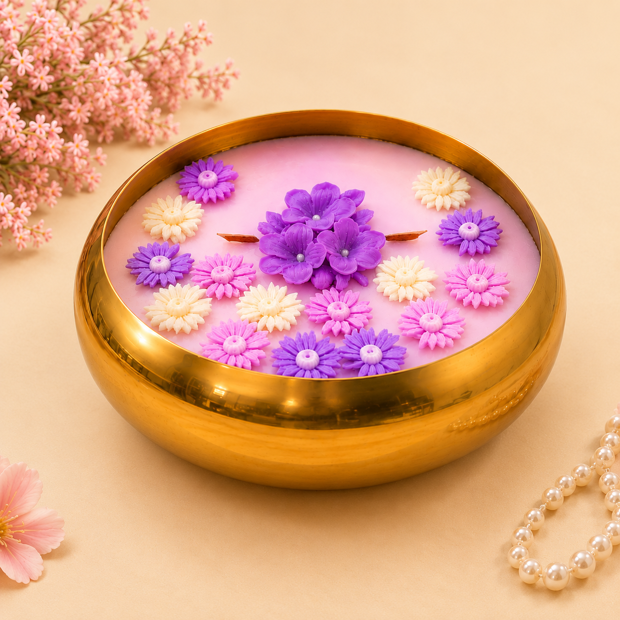 Lavender Blossom Urli Candle