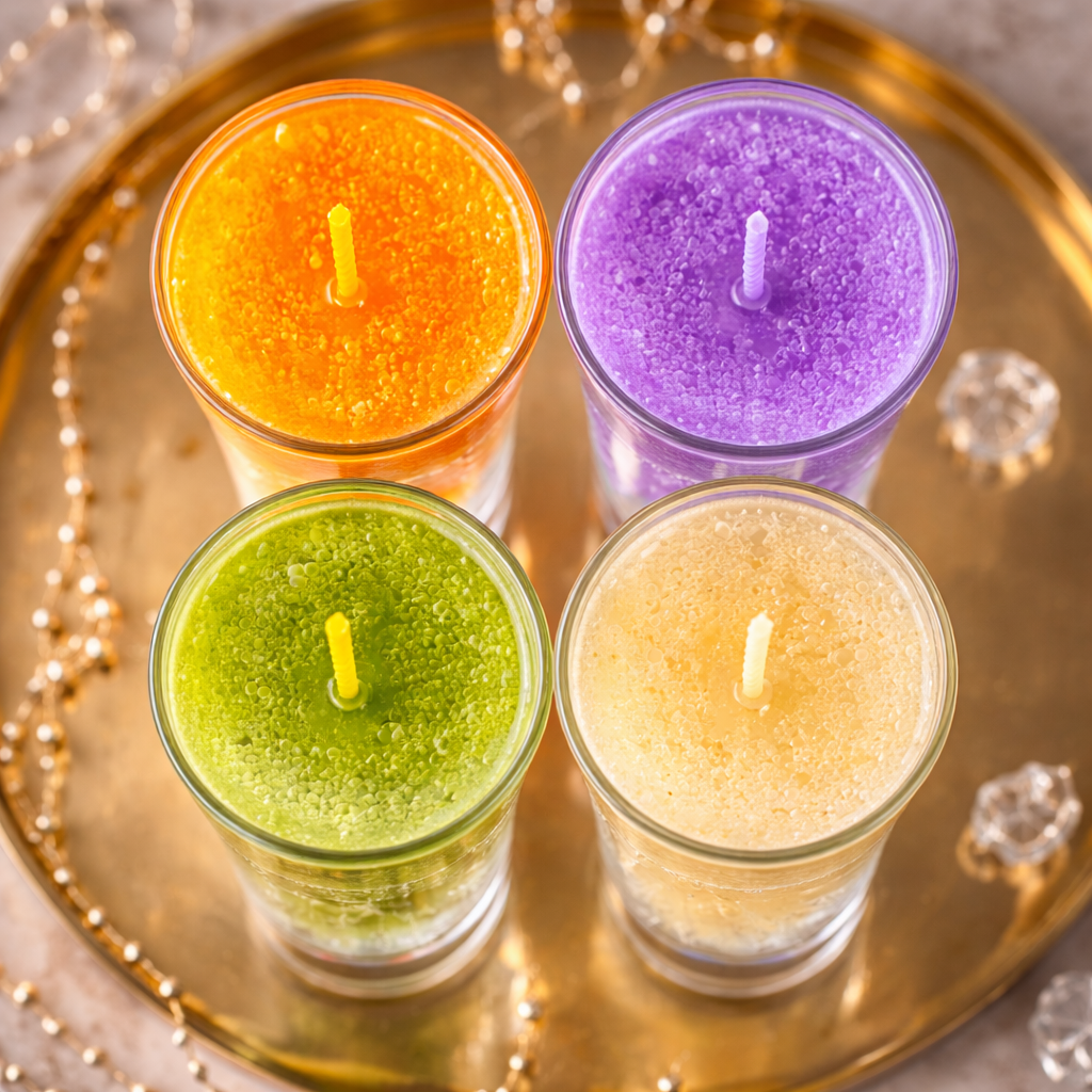 Sparkling Votive Candle Set of 4 by Candleroma additional glass votive image