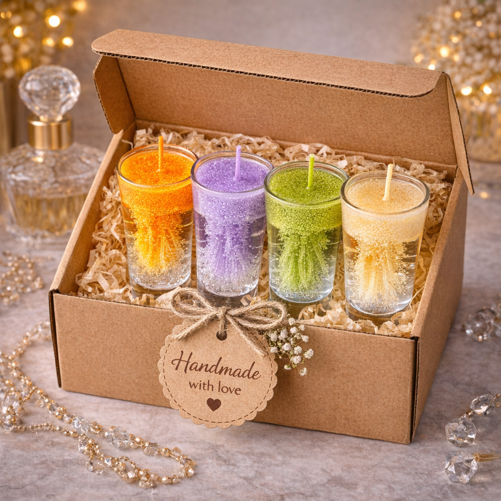 Candleroma Sparkling Votive Candle Set for gifting and celebration styling