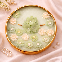 Handmade Verdant Bloom green urli candle by Candleroma for pooja décor