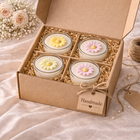 Candleroma Aura Bloom glass votive candle for calm home décor