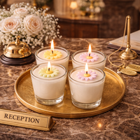 Handmade Aura Bloom votive candle by Candleroma additional product view