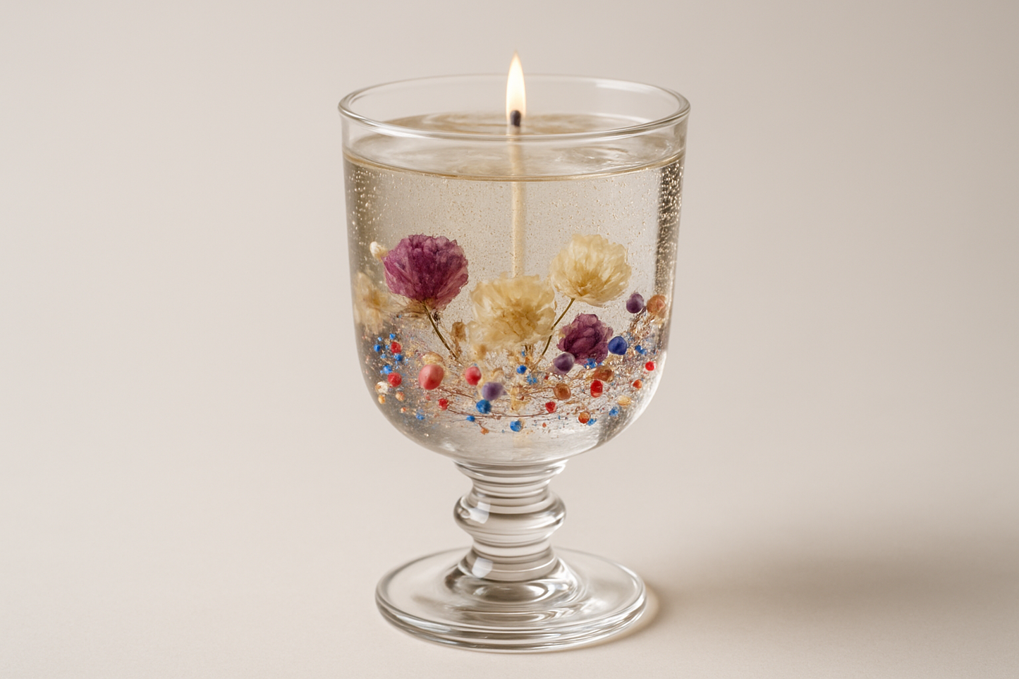 Create Image of premium candle using gel wax