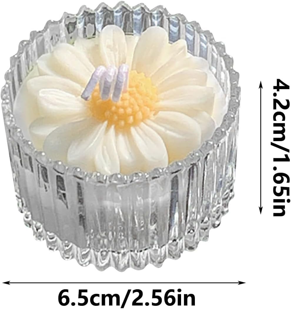 Sunflower Candle in Glass Jar - Set of 2