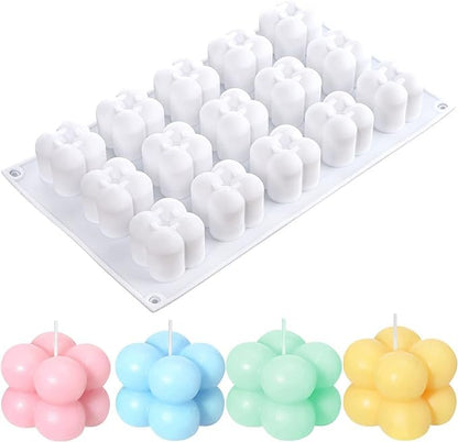 Bubble Cube Candle Mould -15 Cavity